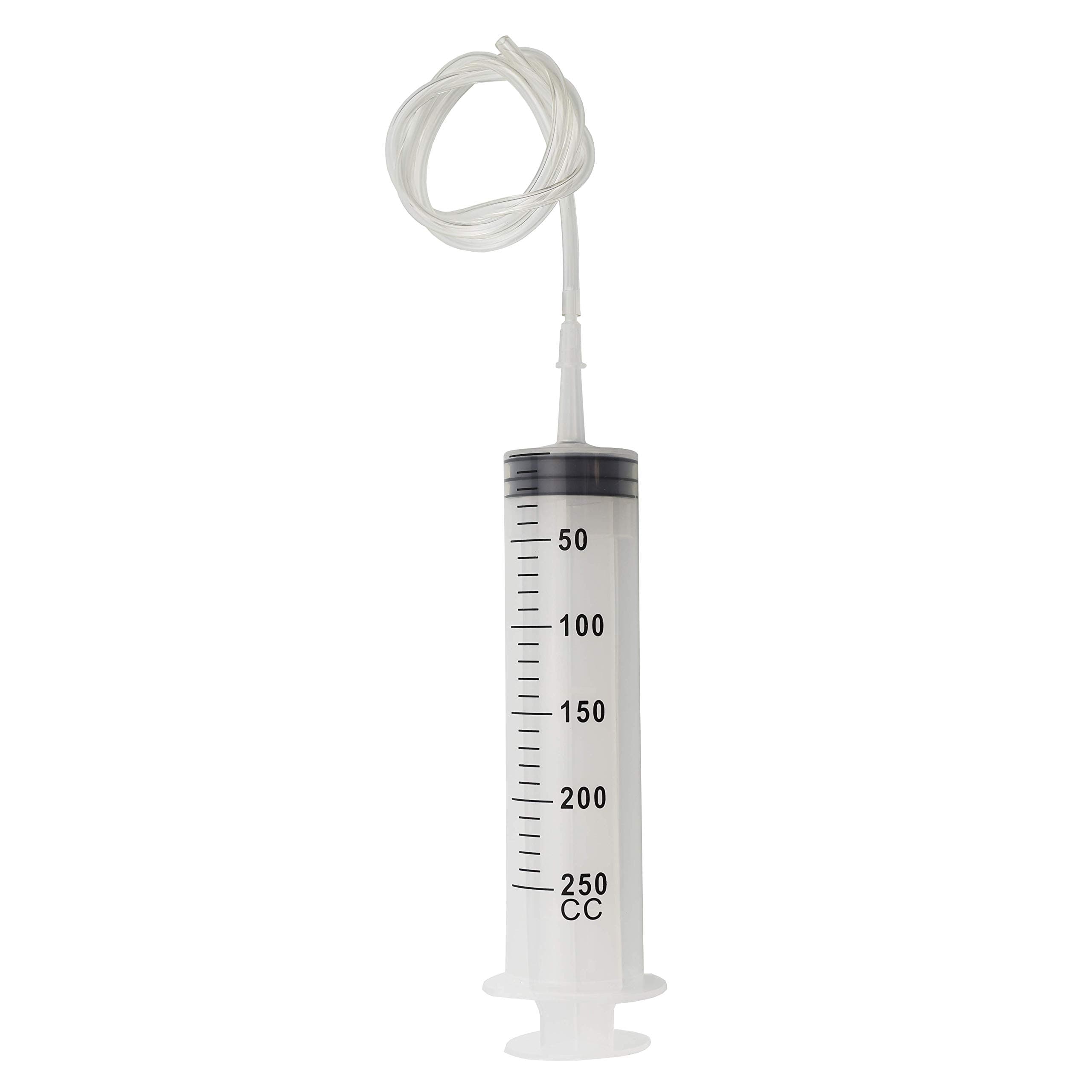 Karlling 250ML Large Big Plastic Hydroponics Nutrient Measuring Syringe