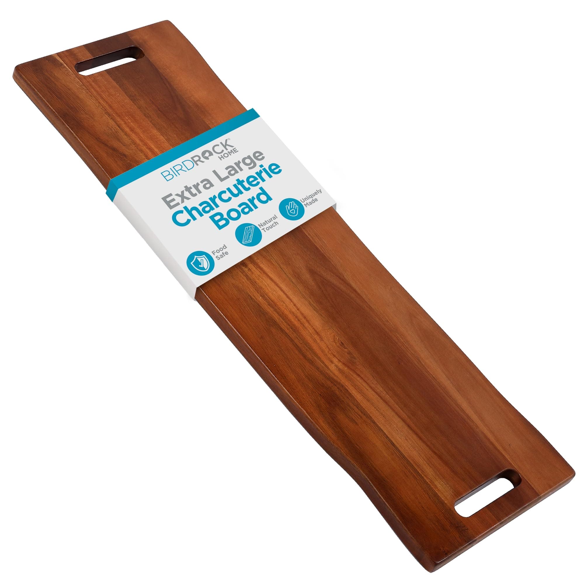 36 Inch Serving Board with Cutout Handles
