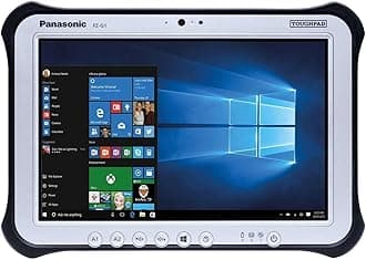 Panasonic Toughpad G1, FZ-G1 MK4, Intel Core i5-6300U @2.40GHz, 10.1" Multi Touch + Digitizer, 256GB SSD, 8GB, Bar Code Reader, Webcam, Rear Cam, Win 10 Pro (Renewed)