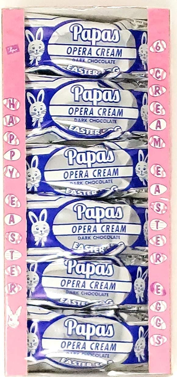 Papas Dark Chocolate Covered Opera Creme Eggs 6ct