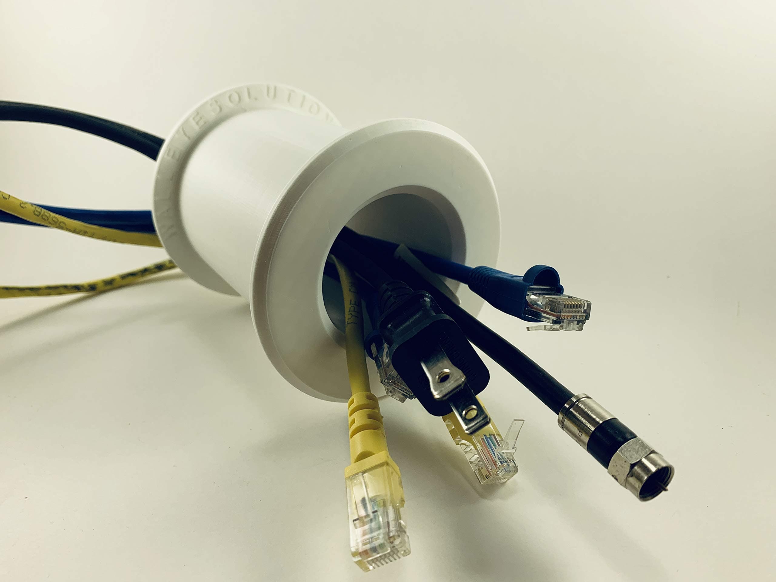 Wall Eye Wall Port 2" ID - 4 1/8" - 6 5/8" Wall or Barrier Thickness Range - Allows The Running of Cable, Cords, Wires, etc. from one Side of a Wall or Barrier to The Other.