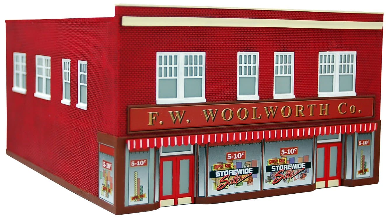 FW Woolworth CO HO Scale Train Building