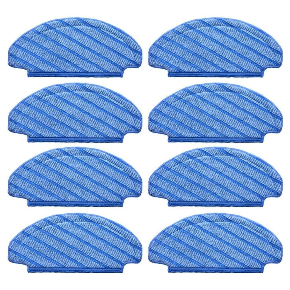 Replacement Washable Mopping Pads Compatible with Ecovacs Deebot T8, T8+, T8 Aivi, N8, N8 Pro/Pro+, N10 Plus, Robot Vacuums and Mops, 8-Pack.