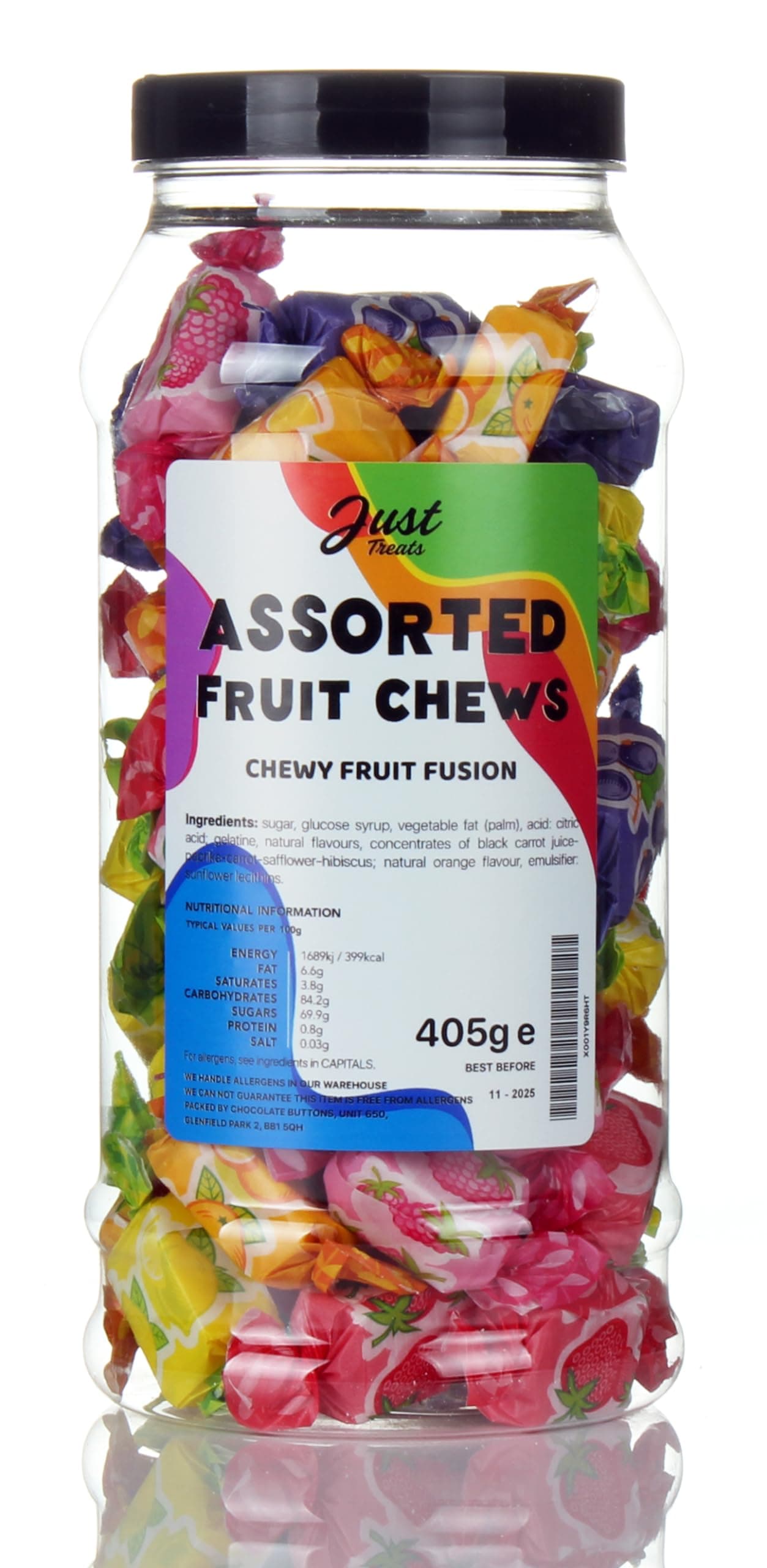 Just TreatsAssorted Fruit Chews Gift Jar