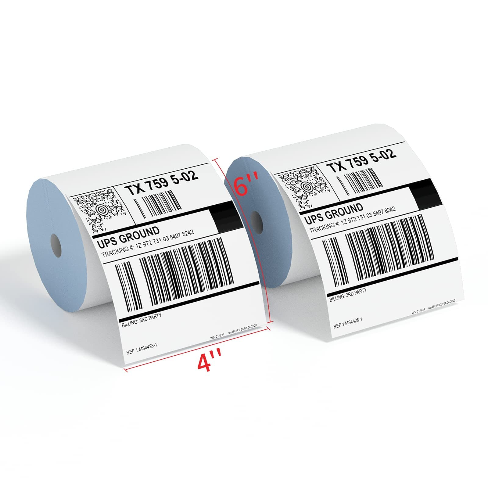 K COMER4x6 Thermal Shipping Labels (2 Rolls, 700 Printer Labels) Stickers Printable,Waterproof,Self Adhesive,Mailing Address Labels for Packages Compatible with K Comer MUNBYN, Rollo, Zebra