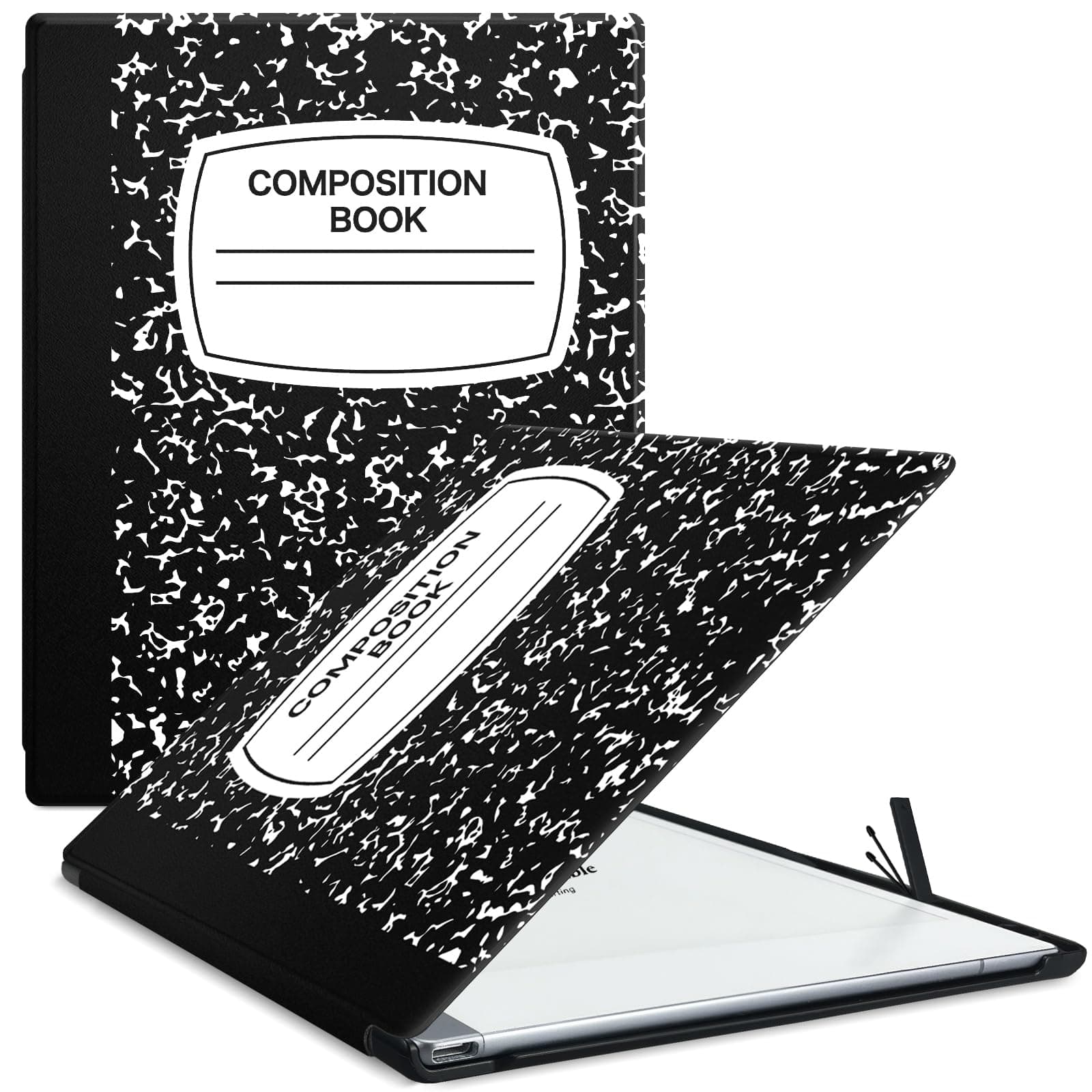 Case for Remarkable 2 Paper Tablet 10.3" 2020 Released,Lightweight and Hard Back Shell Protective Book Folio Cover with Built-in Pen Holder,Comes with Remarkable 2 Pen Tips (Black Notebook)