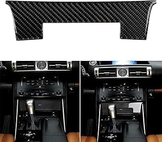 NVCNX Car Dashboard Dash Trim Cover Decal Compatible with Lexus ​IS250 2014 2015 / IS200t 2016 2017 / IS300 2016-2020 / IS350 2014-2020 Carbon Fiber Interior Trim Accessories Black - B