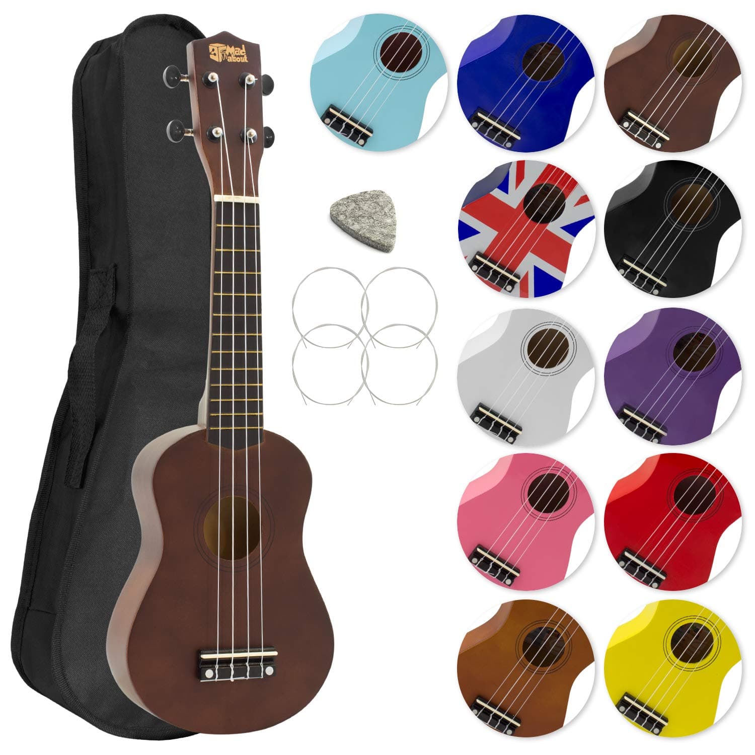 Mad About Soprano Ukulele - Dark Wood