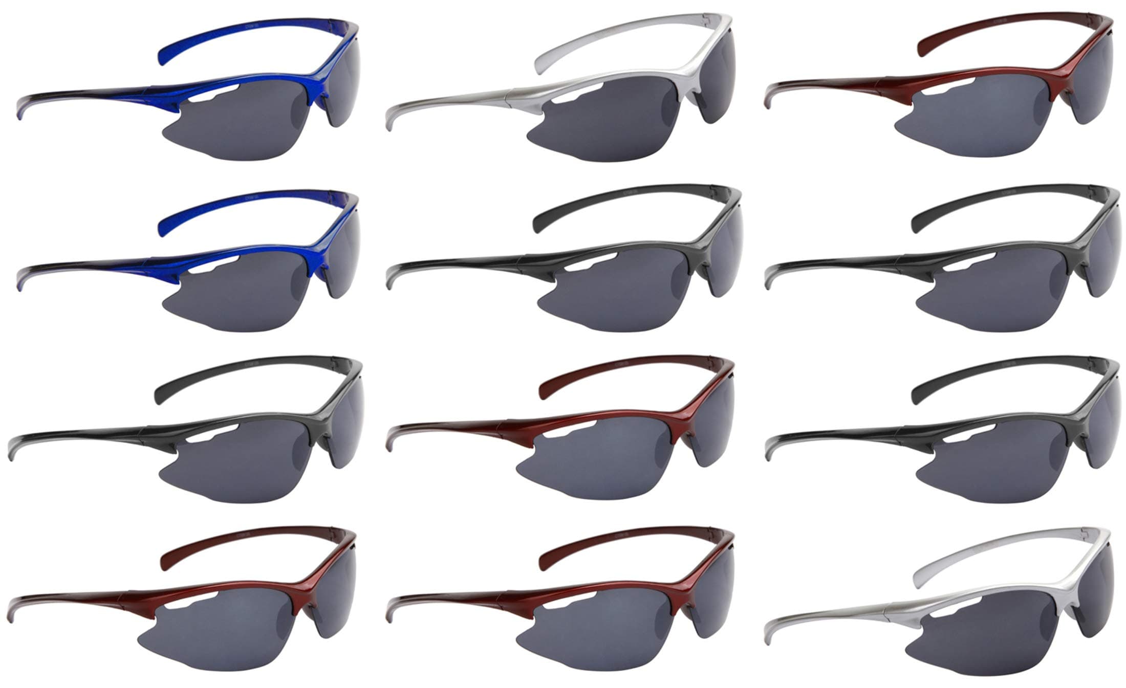 12 Pack Super Light Triathlon Running Baseball Sunglasses