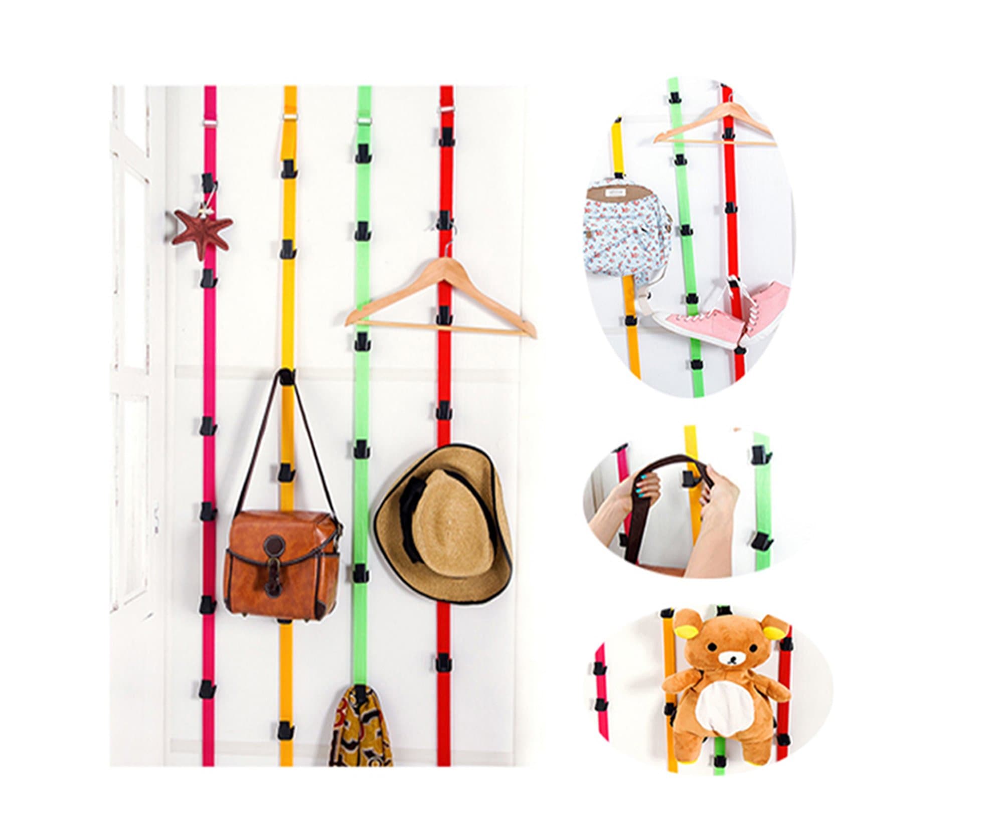 YUANXIA Caprack 32,Baseball Cap Holder Hat Rack Storage Handbag Rack Organizer Door Closet Hanger for 32 Caps (32pcs)