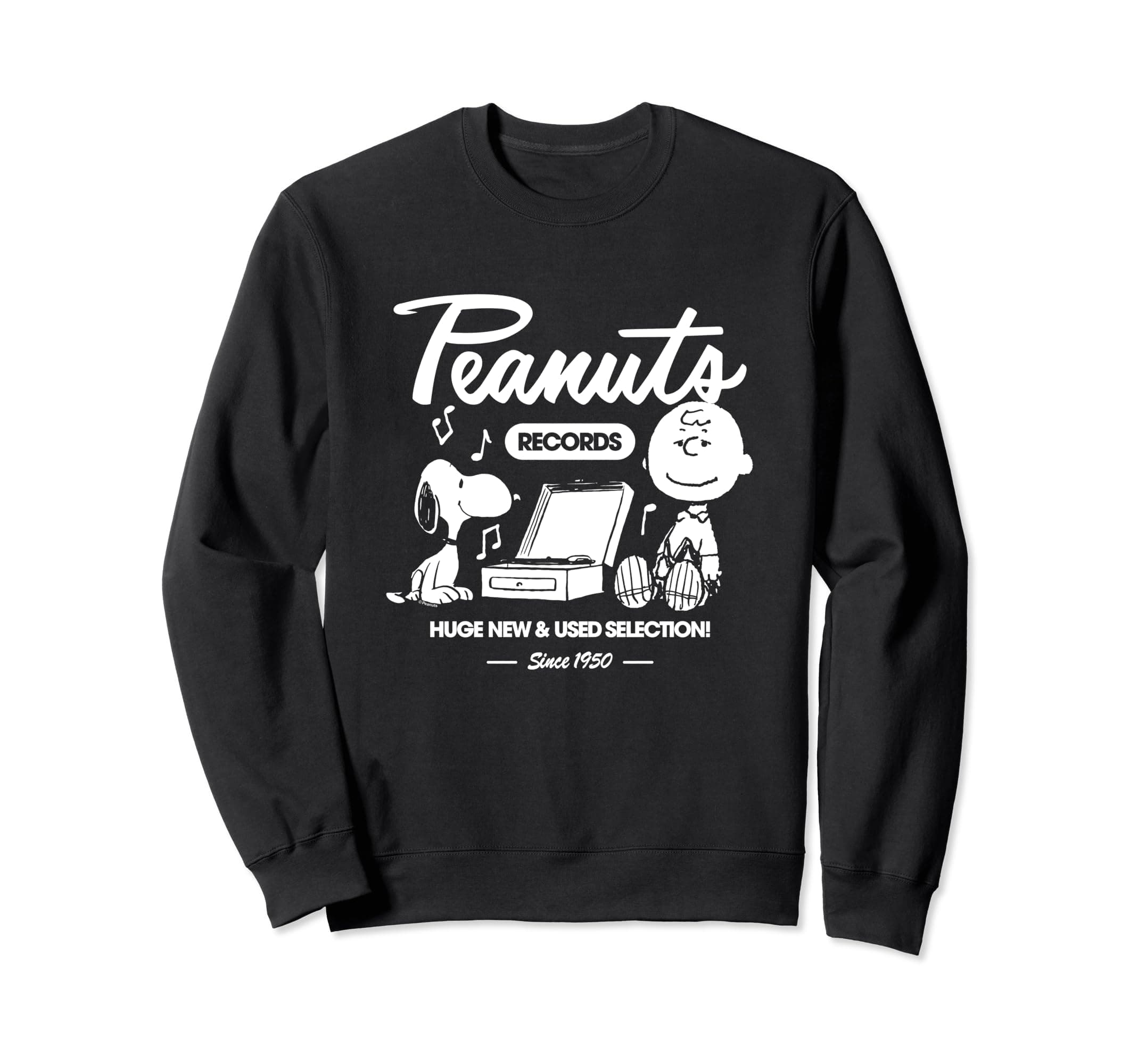 PeanutsSnoopy Charlie Brown Record Sweatshirt