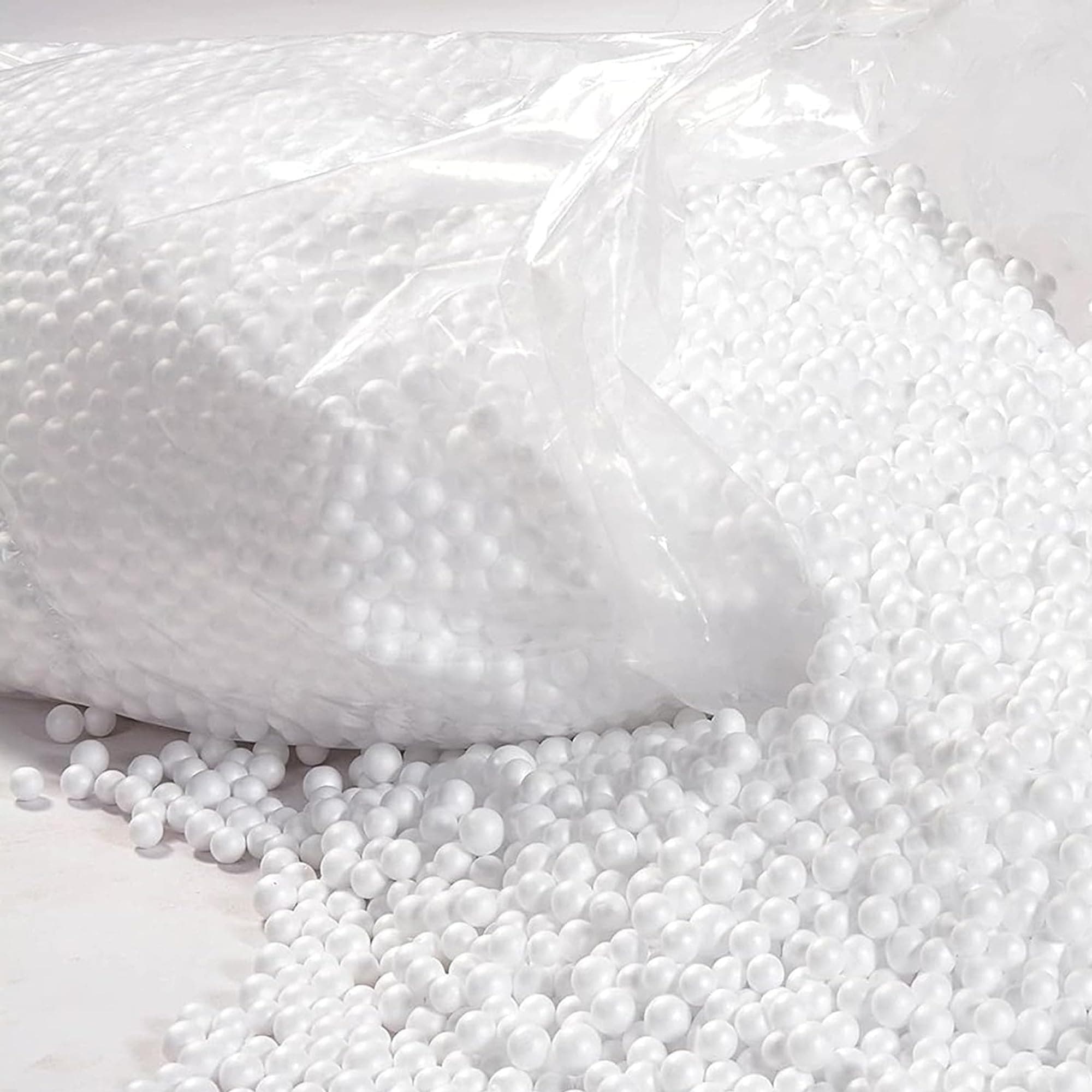 White 1.5 Cubic Booster Bean Bag Small Polystyrene Bead Cavity Insulation Filling Top Up Bean Bag Balls