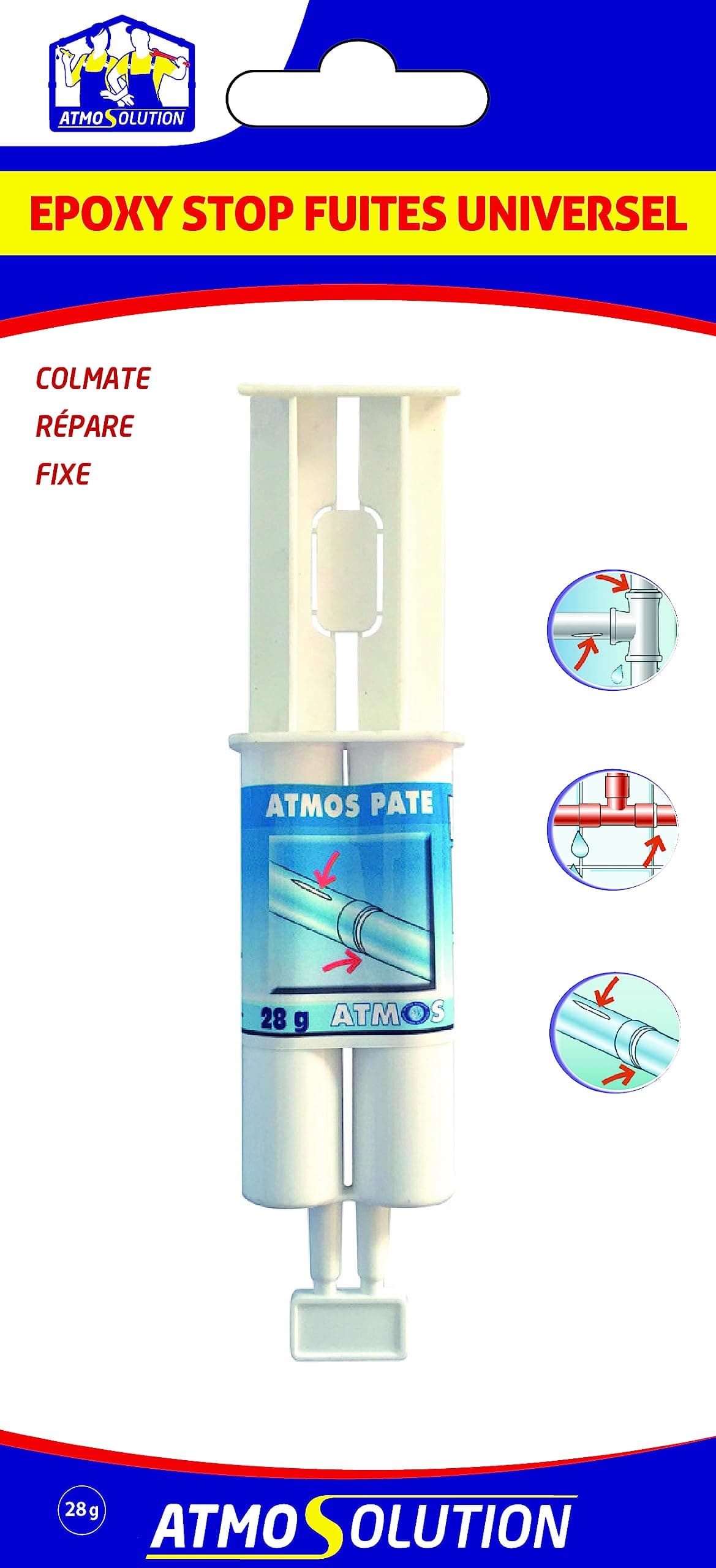 Atmos Pate For Wet Surfaces micro Leaks 28g, White