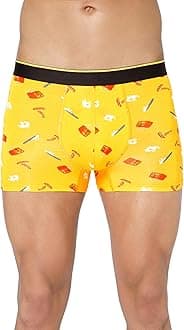 Bummer Printed Micro Modal Trunks Underwear for Men – Ultra Soft & Breathable, 3 Times Softer Than Cotton, Anti-Bacterial, Stretchable for Ultimate Comfort & Style, Pack of 1 (A Shark Tank Product)