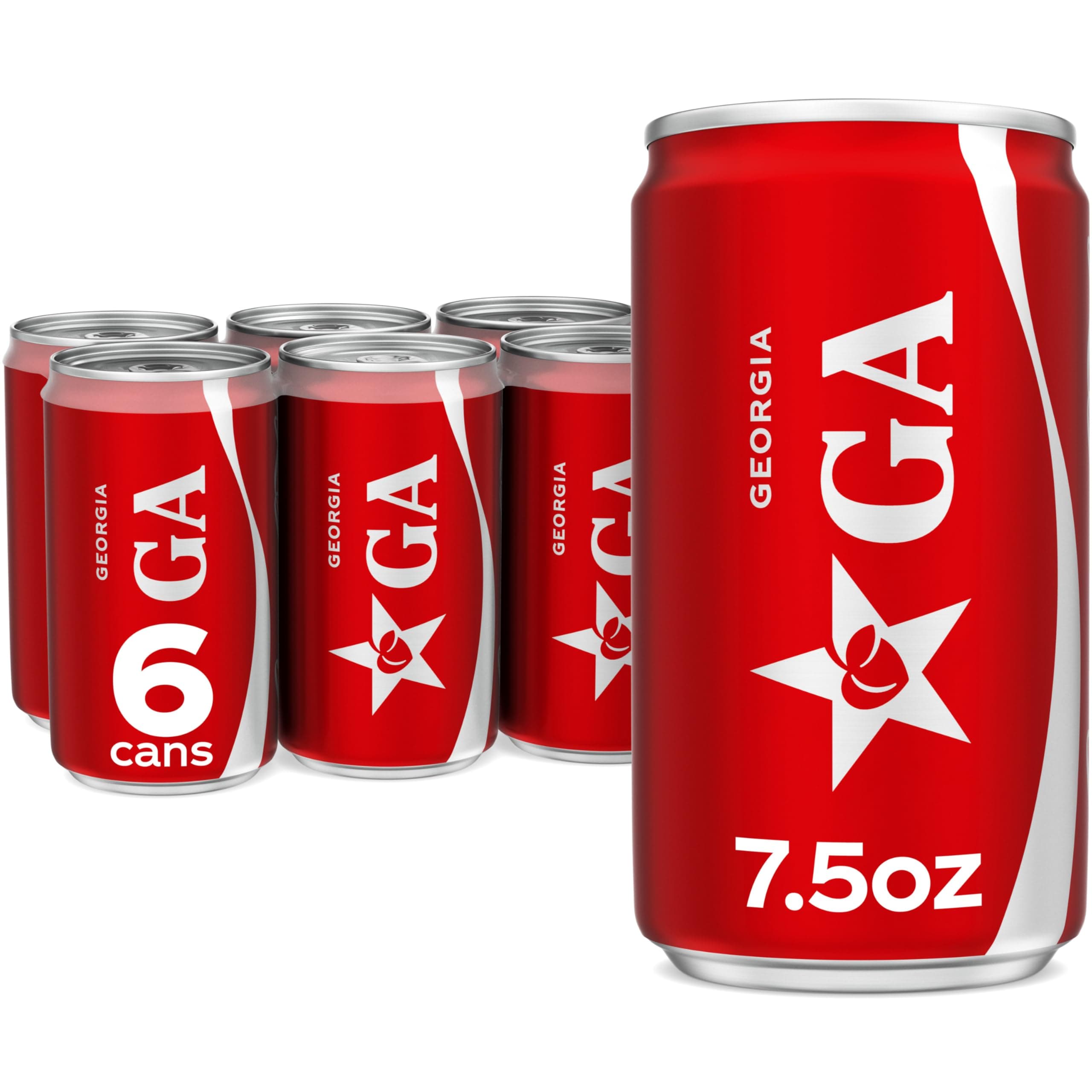 Soda Soft Drink Mini Cans, 7.5 fl oz, 6 Pack