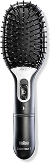 Satin 7 Hair Styler Comb Brush, Black, BR710