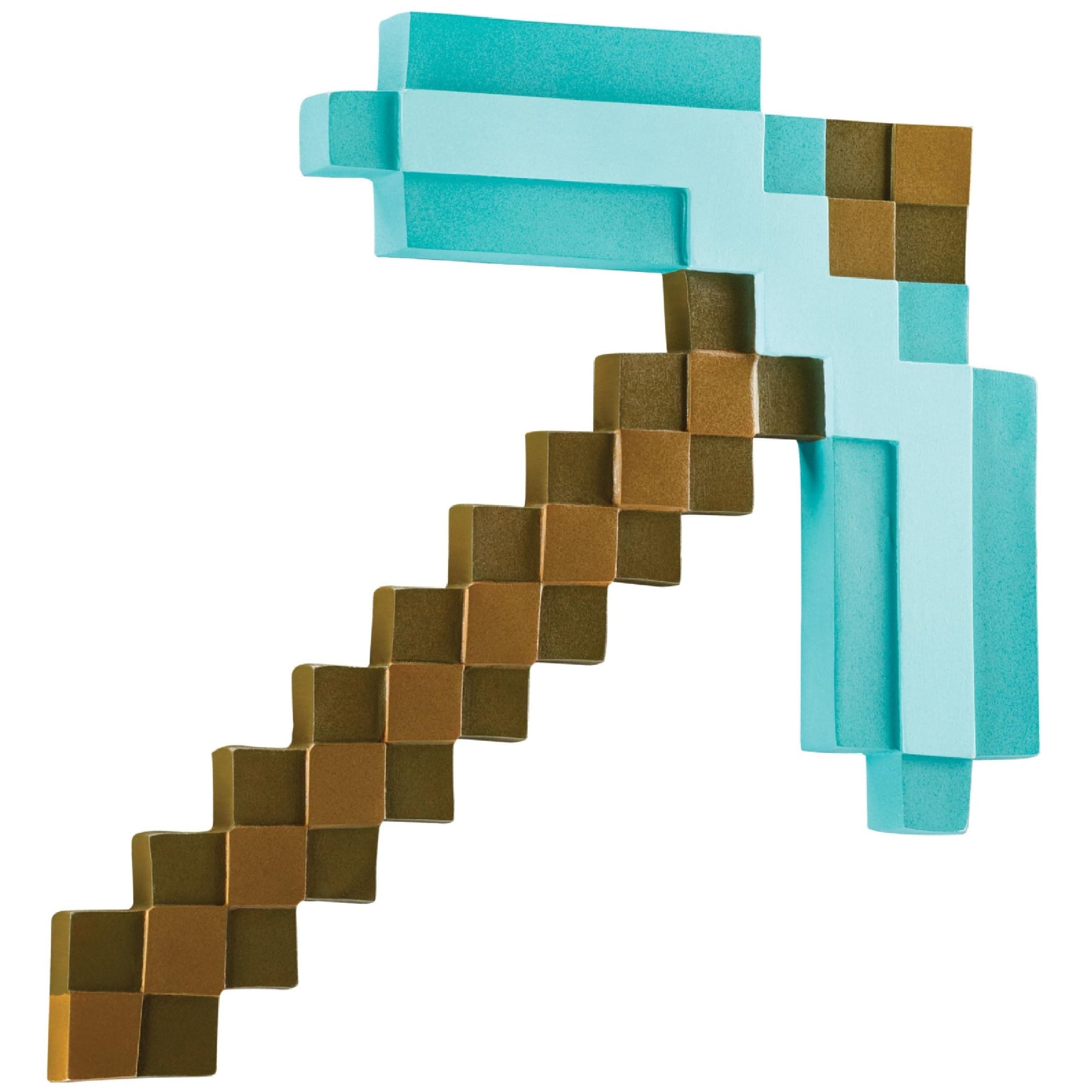 Disguise Minecraft Diamond Pickaxe Accessory,XL, Turquoise