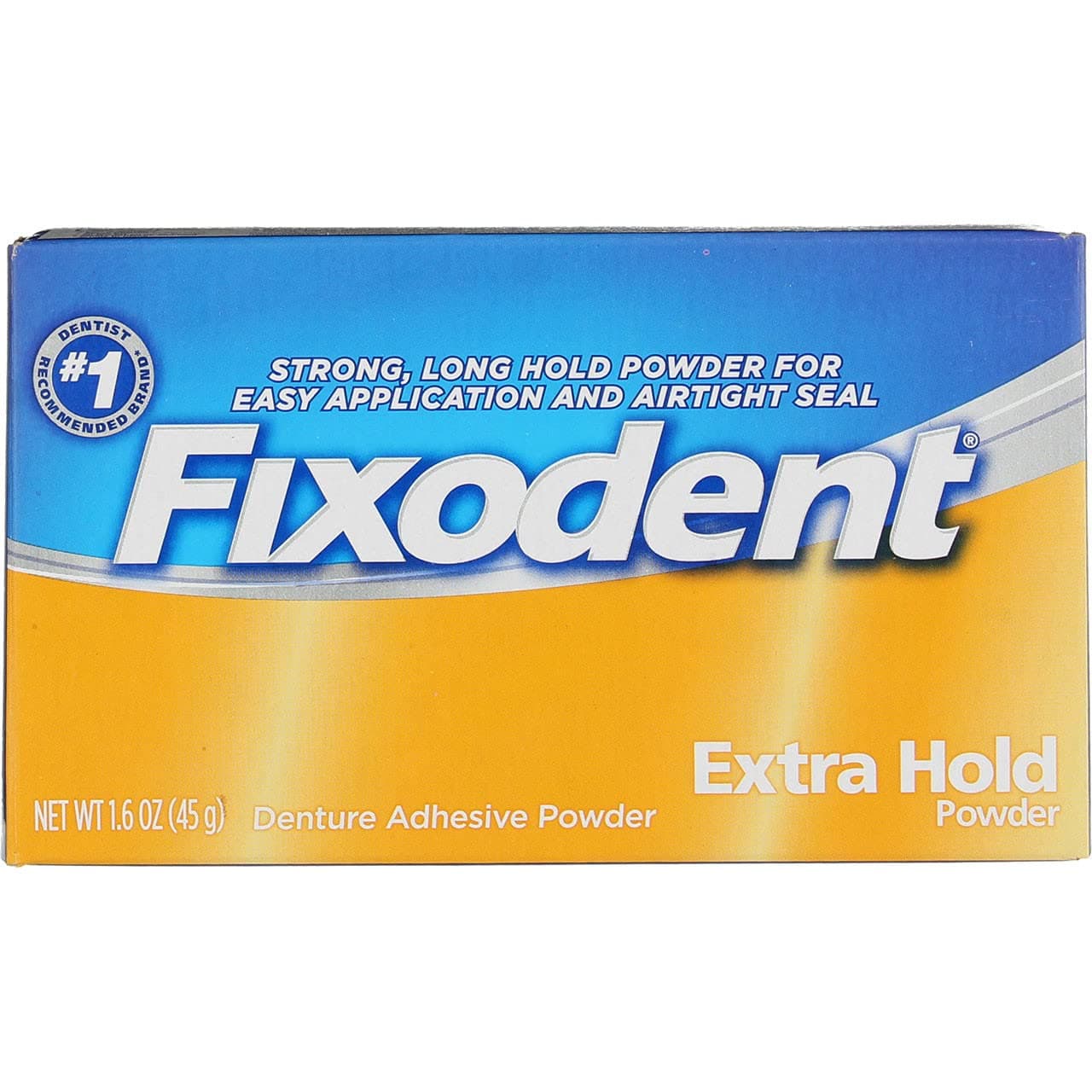 Fixodent Denture Adhesive Powder Extra Hold - 1.6 oz, Pack of 3