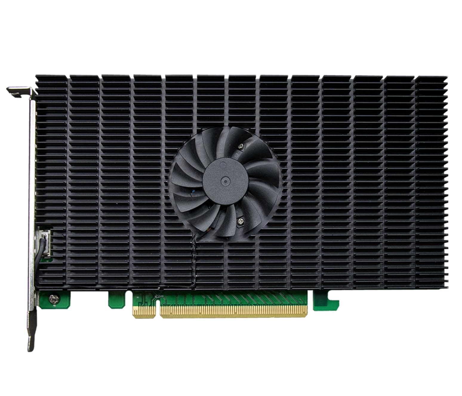 4-Port M.2 SSD7105 PCIe Gen3 Bootable NVMe RAID Controller for Windows & Linux Systems.