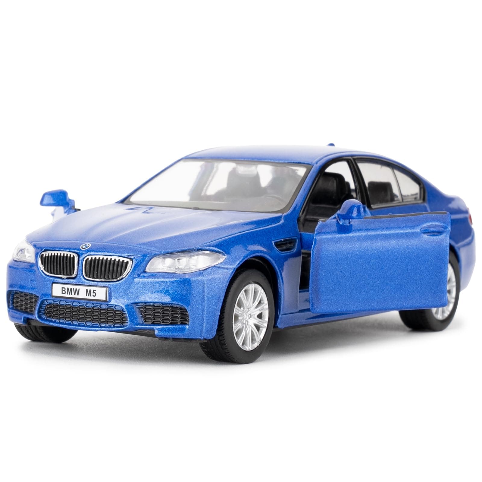 1/36 M5 Diecast Alloy Model Car with Pullback Function, Model Toys for Collecting and Decorating, Toy Car Gift for Boys and Girls (Blue)