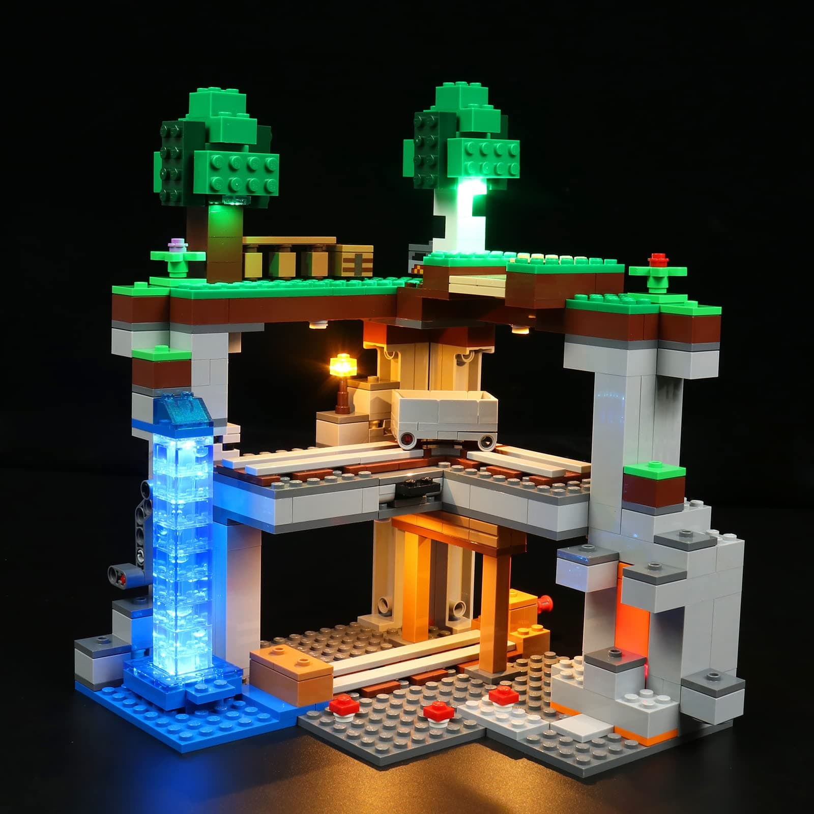 Led Light Kit for Lego Minecraft First Adventure, Led Lighting Set for Minecraft Lego 21169 The First Adventure Nether Playset - Not Include Models, Just Light Set