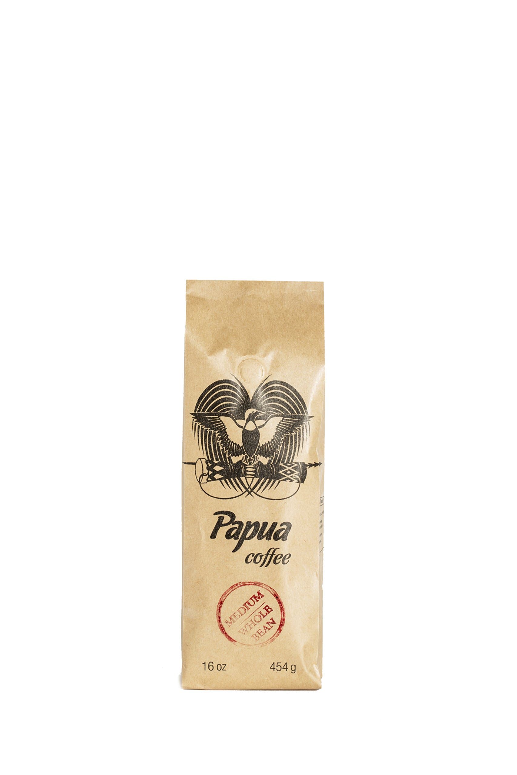 Papua Whole Bean Medium Roast Coffee (12oz)