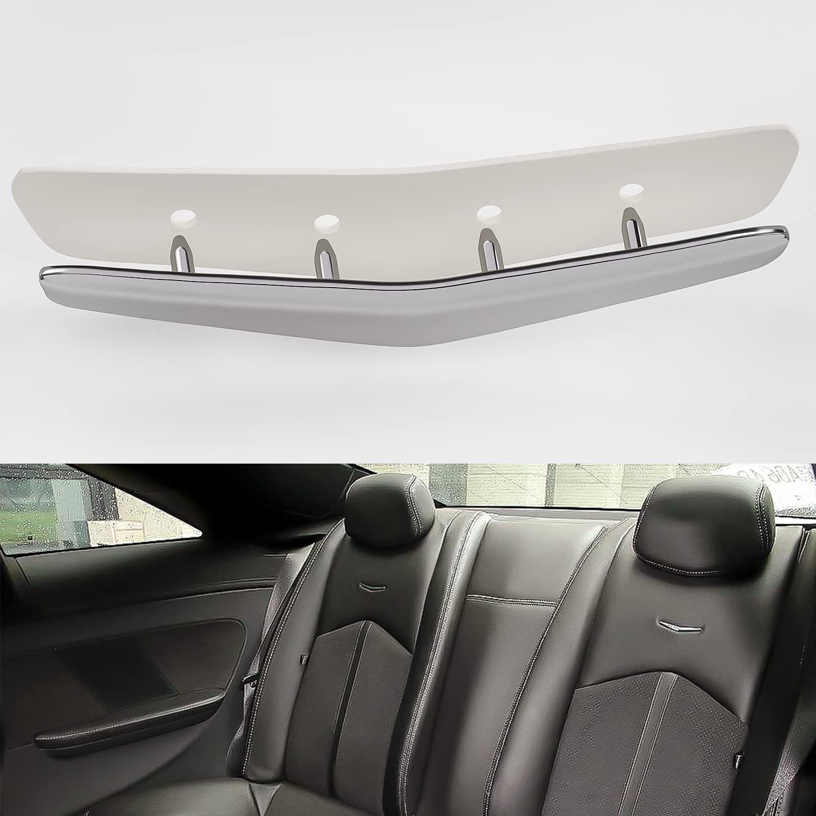 JDMON Replacement for Interior Posher Cabin Leather Seat Wave Crest Badge Cadillac ATS XTS XT5 ‎23267944