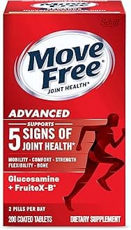 Move Free Glucosamine and Chondroitin Joint Health Supplement Tablets, 200 Count