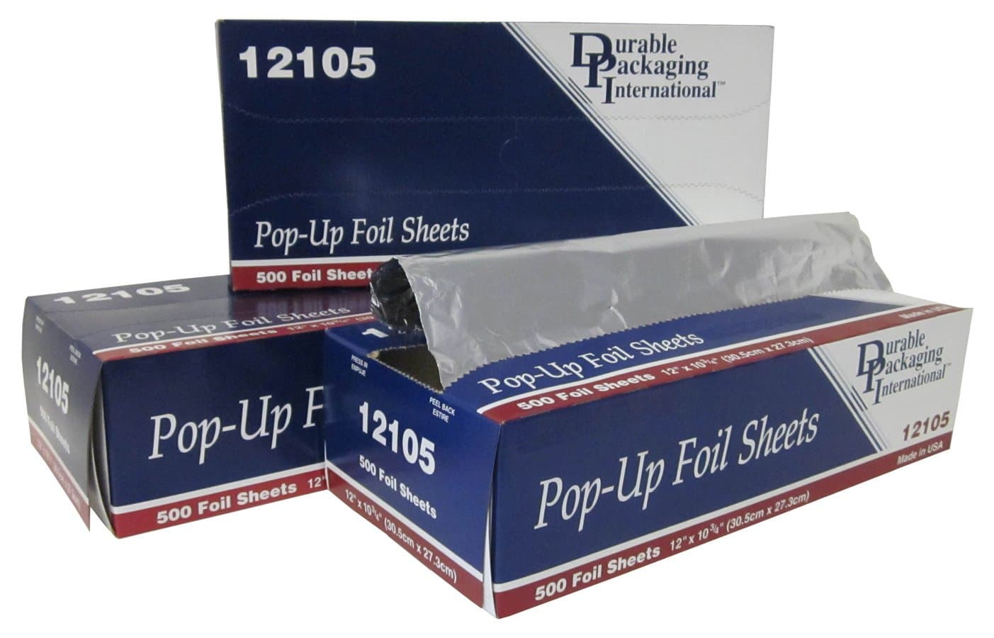 Durable Packaging Aluminum Foil Pre-Cut Sheets, 12 x 10-3/4 (Pack of 3000)