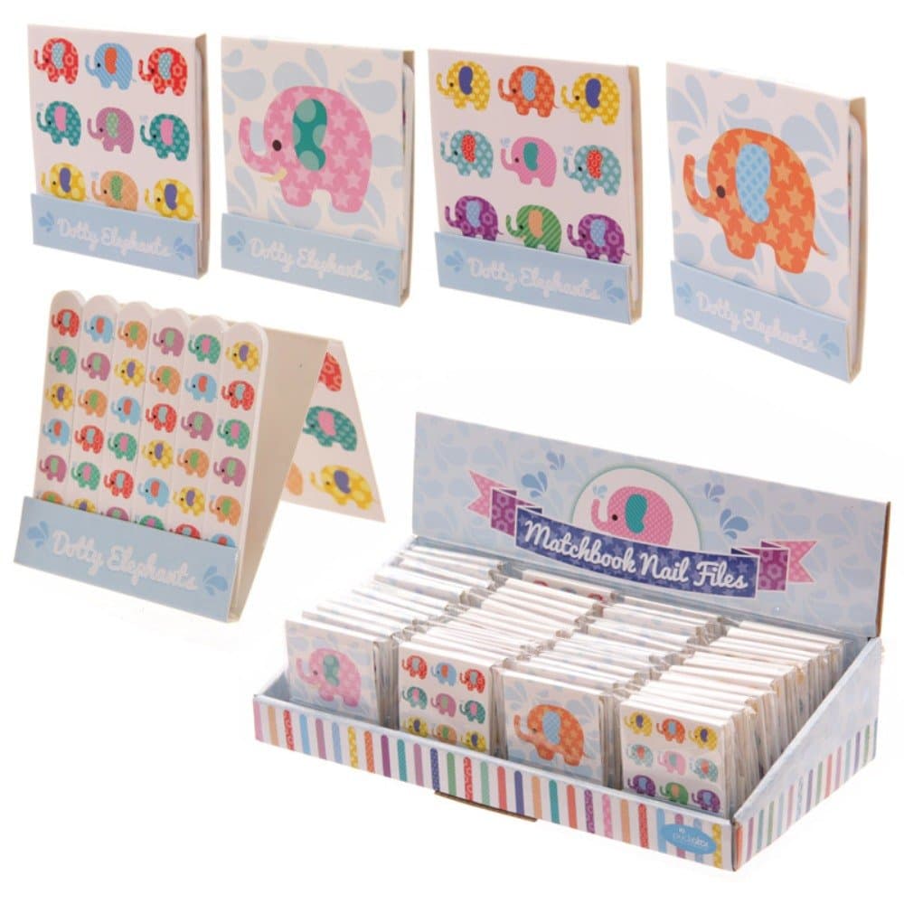 Nail File Match Book - Cute Elephant Designs