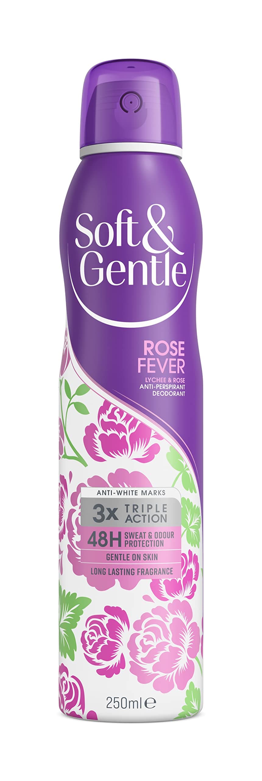 Soft & Gentle Rose Fever Anti-Perspirant Deodorant Spray 250ml