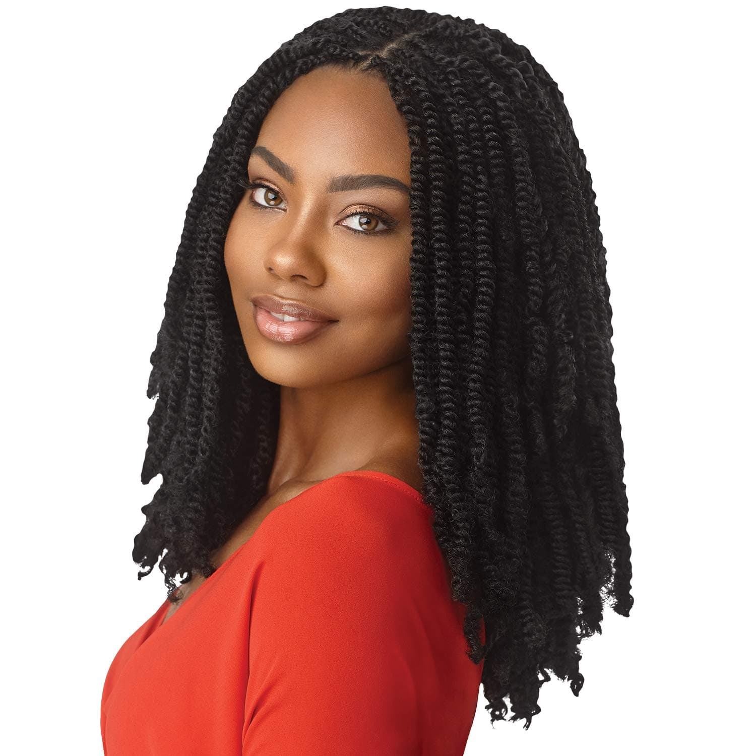 MULTI PACK DEALS! Outre Synthetic Braid - X TWISTED UP SPRINGY AFRO TWIST 16 (1-PACK, 1B)