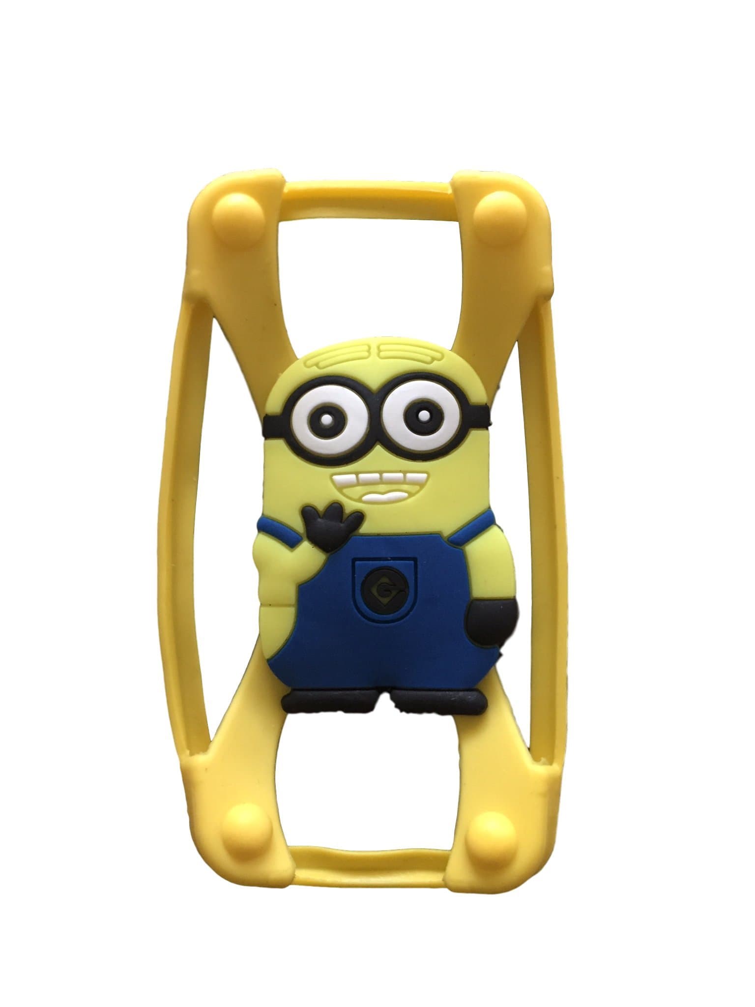 Despicable Me Minion Universal Silicone Frame Bumper for iPhone 6 / 6S / 5 / 5S / 4 / 4S Soft Gel Phone Case Cover Fits Any Brand of Phone up to 5.5 Inch