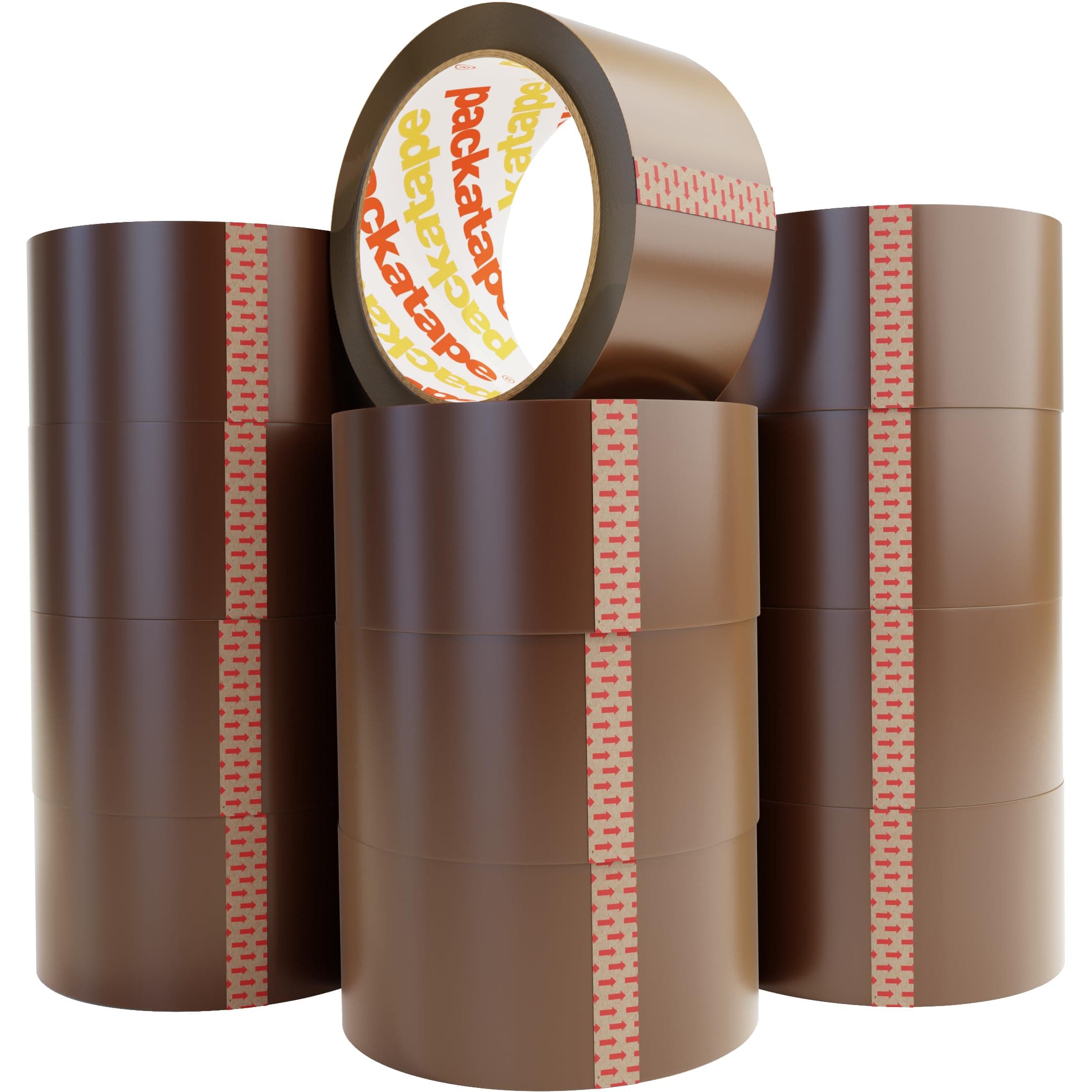 Packatape - 12 Rolls Per Pack 48MM x 66M Brown Packaging Tape for Parcels and Boxes. This 12 rolls pack of Heavy Duty Brown Packing Tape Provides a Strong, Secure and Sticky Seal for your Boxes