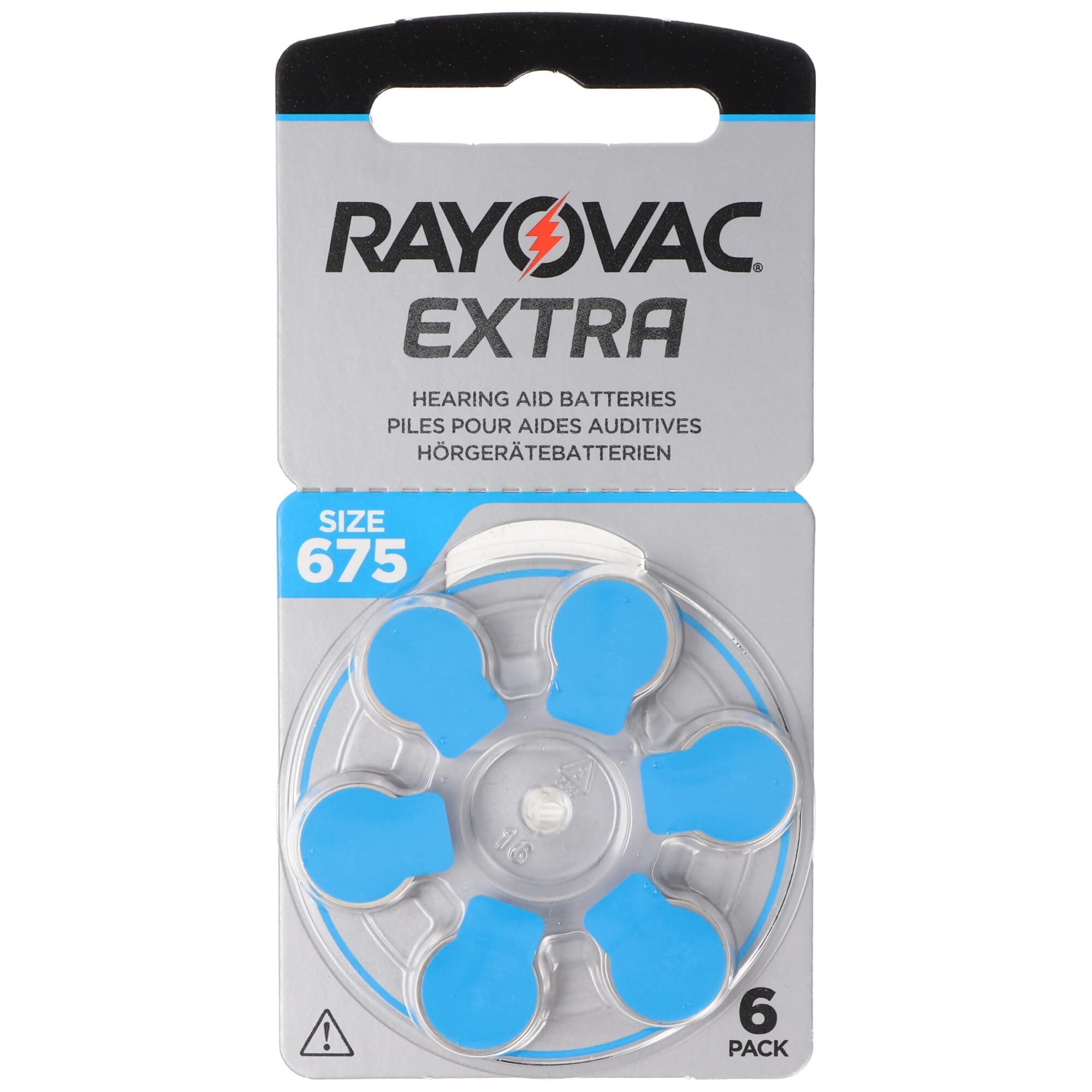 Rayovac Extra Advanced Size 675 Hearing Aid Battery, 1 Pack - 6 Batteries