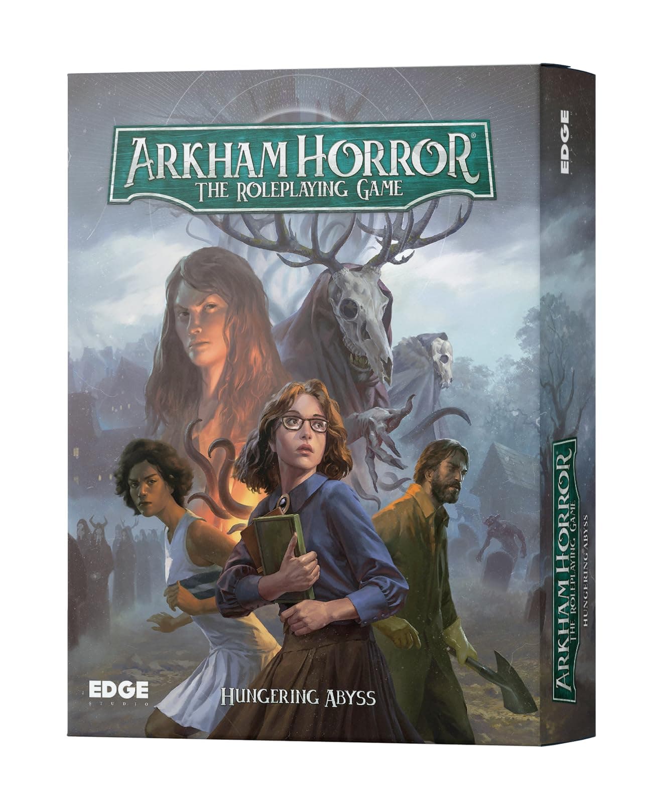 Asmodee Arkham Horror The Roleplaying Game Hungering Abyss Starter Set - Immersive RPG Adventure with Dynamic Pool System! Ages 14+, 2-6 Players, 1+ Hour Playtime