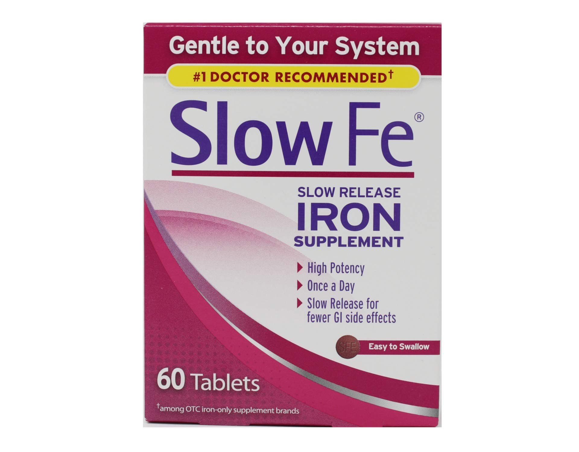 Slow Fe Slow Release Iron Tablets, 60 Count