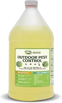 Mosquito Magician Liquid Concentrate - Kills Mosquitoes, Fleas, & Fire Ants, Use with Pump or Backpack Sprayers, Foggers, or Automatic Misting Machines, Ideal for Yards, Lawns, Patios, 1 Gallon - Mint
