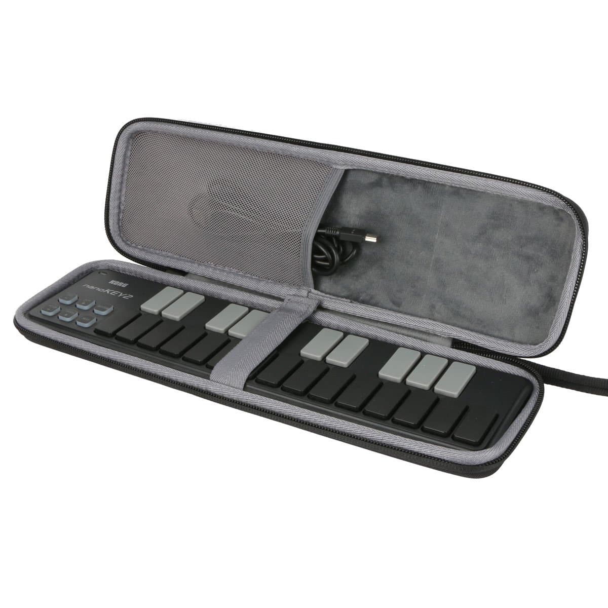 co2CREA Hard Travel Case for Korg 25-Key Midi Controller NANOKEY2
