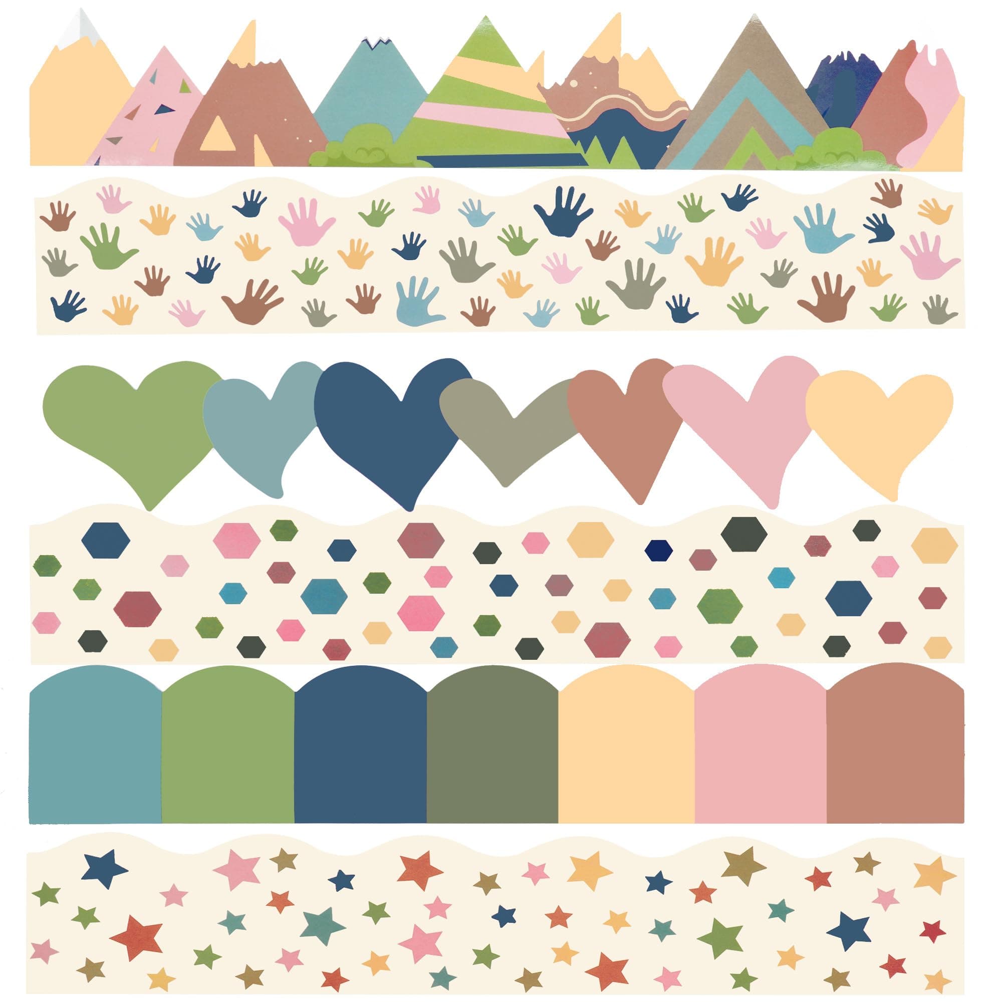 Boho Bulletin board borders