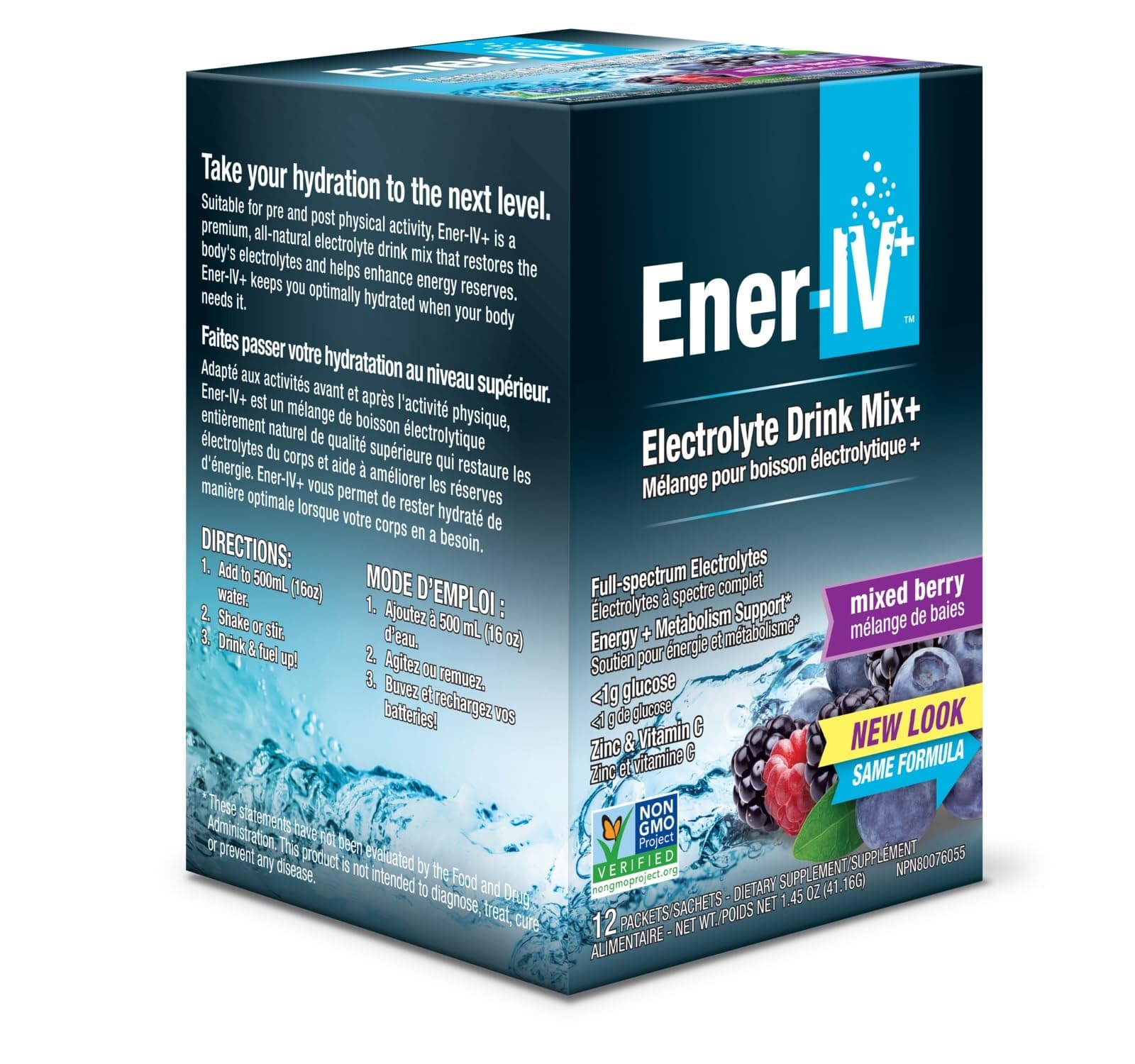 Mixed Berry Electrolyte Drink Mix 12 Count, 3.4 GR