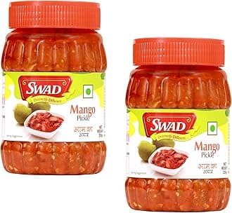 SWAD Mango Pickle, Traditional Aam ka Achar (Mango, 500g)