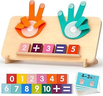 MOTREE Preschool Learning Toys for Toddlers 2-4, Educational Math Manipulatives Number Counting Blocks for Kids, Montessori Toys for 3-5 Year Old Boys Girls Birthday Gifts