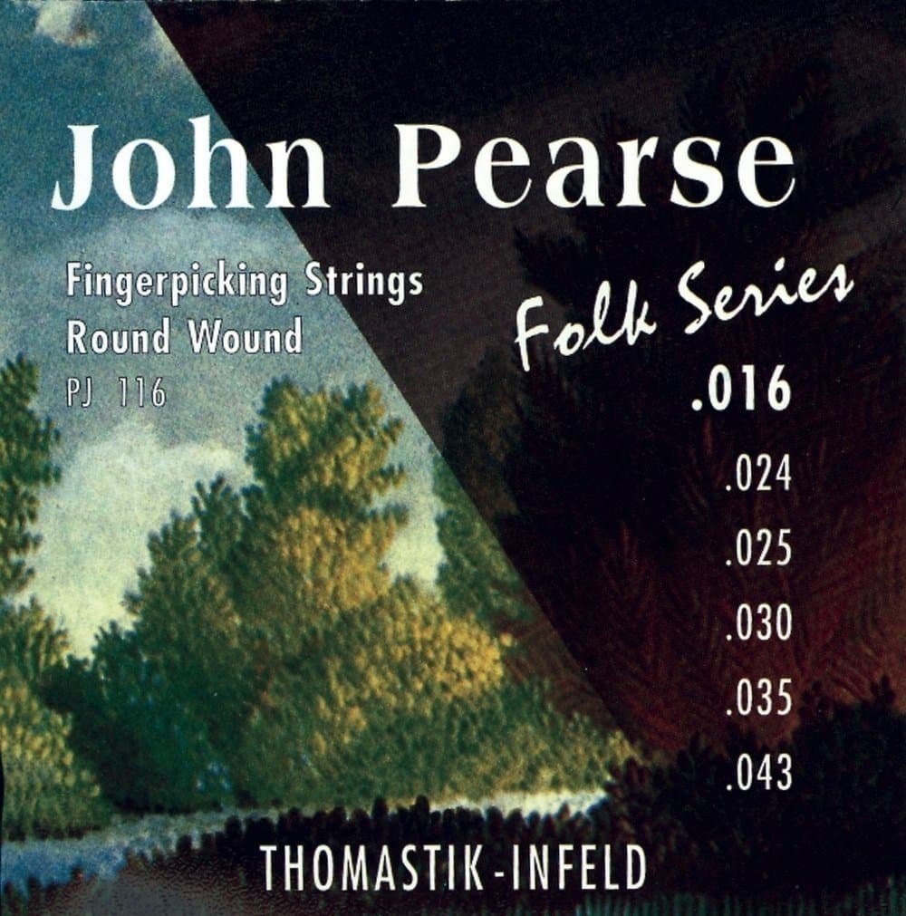 Thomastik-Infeld Classical Guitar Strings - PJ116-6-String Set - John Pearse Folk Series - Light - .016 .024 .025 .030 .035 .043