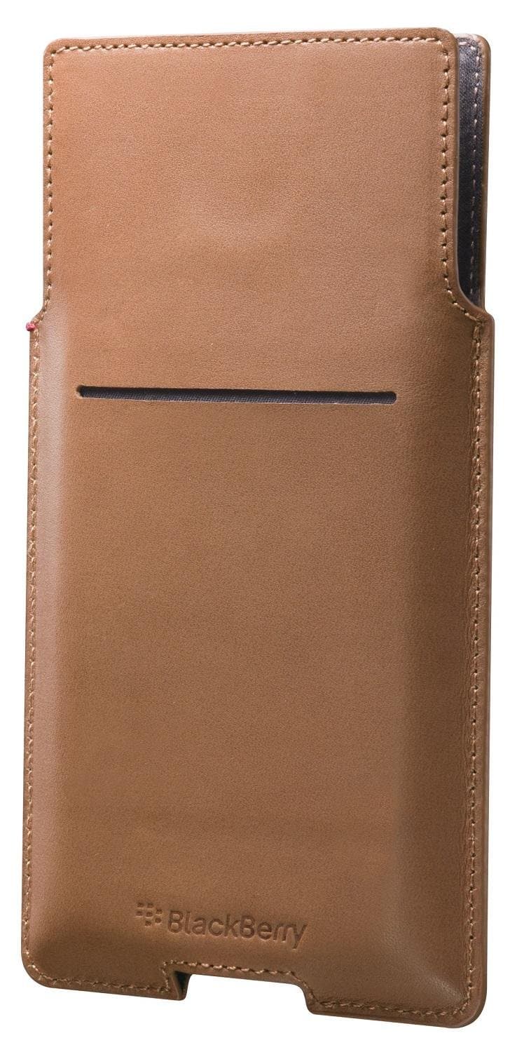 Leather Pocket for BlackBerry Priv - Brown