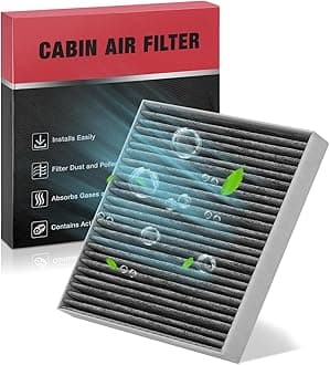 BDFHYK Cabin Air Filter with Activated Carbon Compatible with Smart Fortwo 2008-2018, EQ fortwo 2019, Replace# CF10612, 4518300018, Easy to Install
