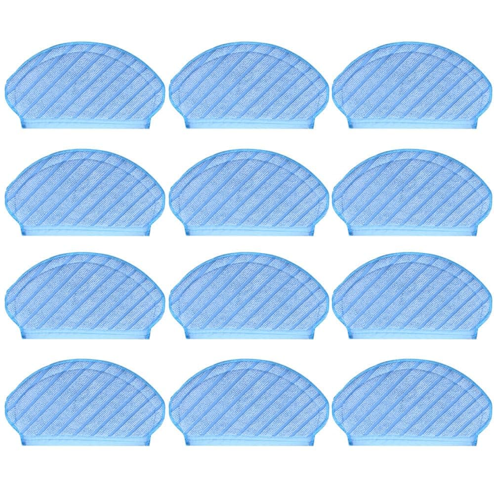 neutop Replacement Microfiber Mopping Pads Compatible with Ecovacs Deebot OZMO T5, N7, 920, 950 Robot Vacuums, 12-Pack.