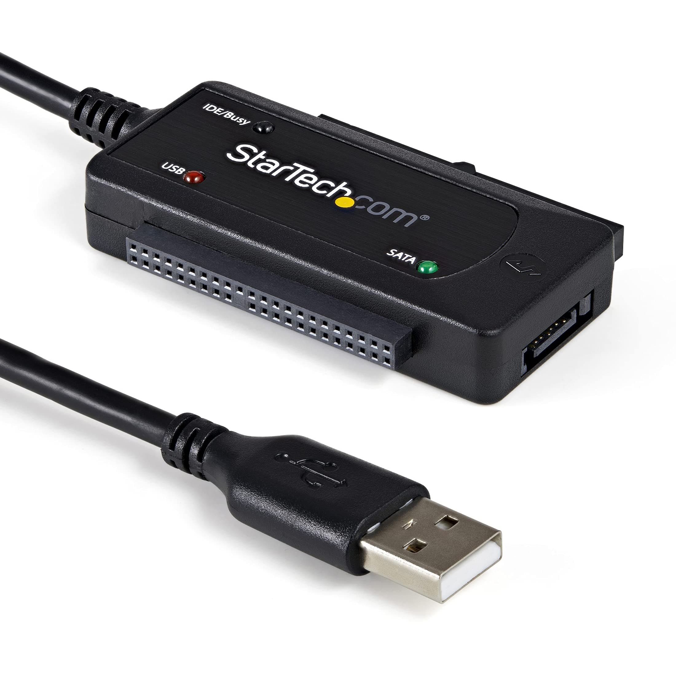 StarTech.com USB 2.0 to IDE SATA Adapter, 2.5/3.5" SSD/HDD, USB to IDE & SATA Converter Cable - Replaced by USB3SSATAIDE