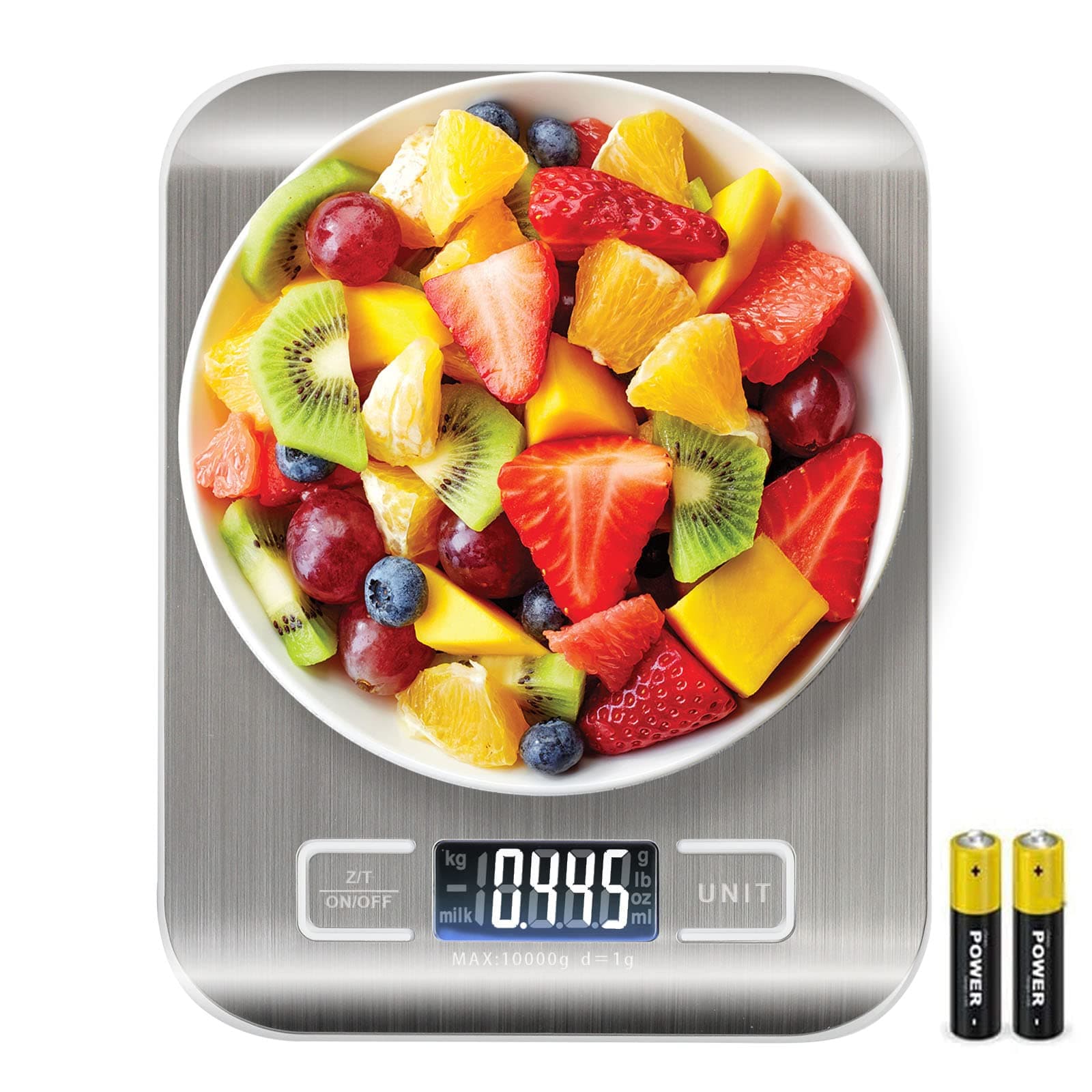 Kitchen Scale, Multifunction Digital Food Scale for Baking, Cooking and Dieting, Kitchen Scale With LCD Display Stainless Steel Platform, Ultra Slim,Tare Function