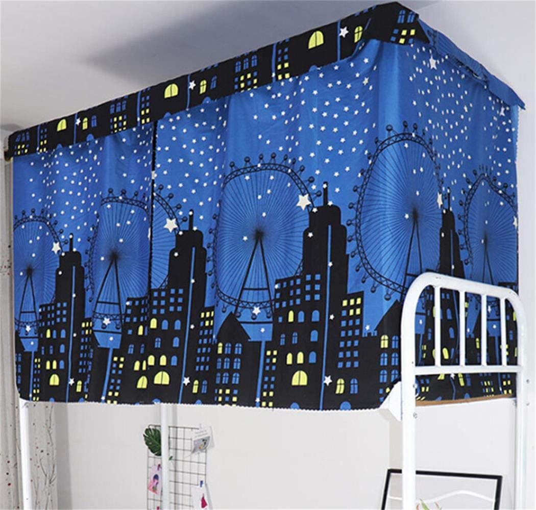 Dormitory Bunk Bed Curtains Dustproof Ventilation Blackout Cloth Mosquito Nets Shading Nets Bed Single Bed Tent Curtain Bed Canopy College Students Dorm Sleep Privacy Bed Spread Blackout Curtains